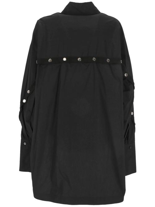 Black cotton tonal dress THE ATTICO | 241WCH16C052100